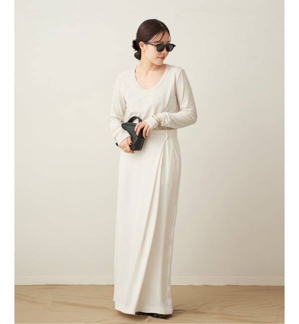 Plage「cupura satin wrap スカート」|スカート|