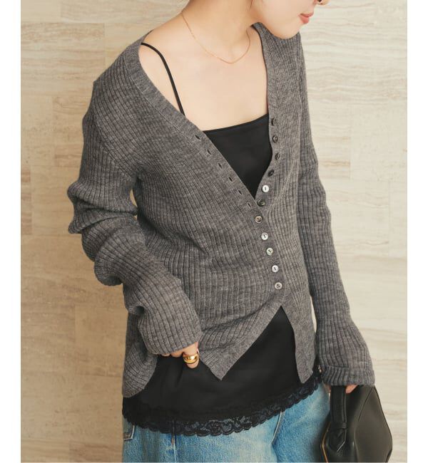 Plage「layered lace satin キャミソール」|キャミソール|