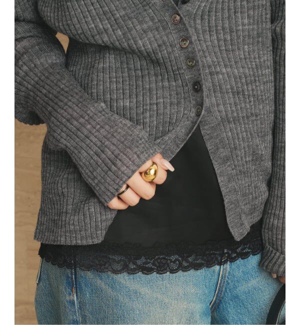 Plage「layered lace satin キャミソール」|キャミソール|