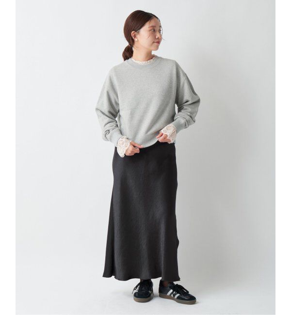 IENA「《追加9》ダブルサテンスカート」|スカート|