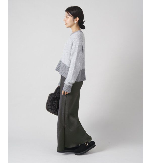 IENA「《追加9》ダブルサテンスカート」|スカート|