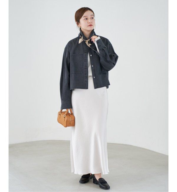 IENA「《追加9》ダブルサテンスカート」|スカート|