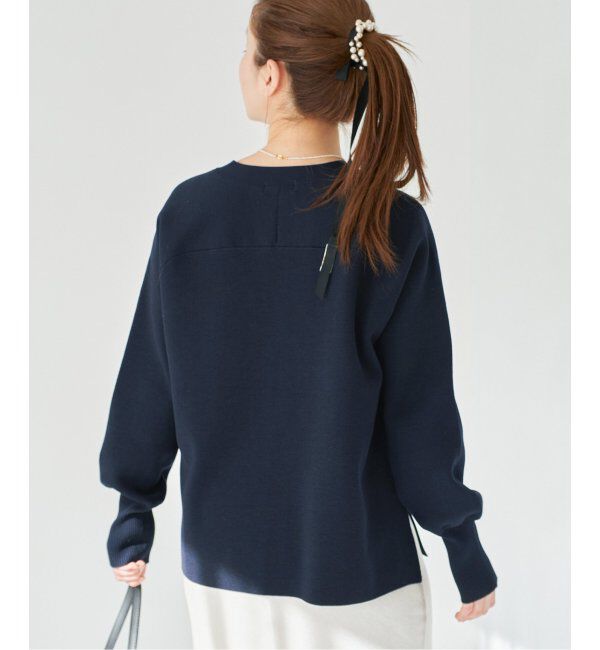 IENA「ファインコットンスムース Vネックカーディガン」|カーディガン|