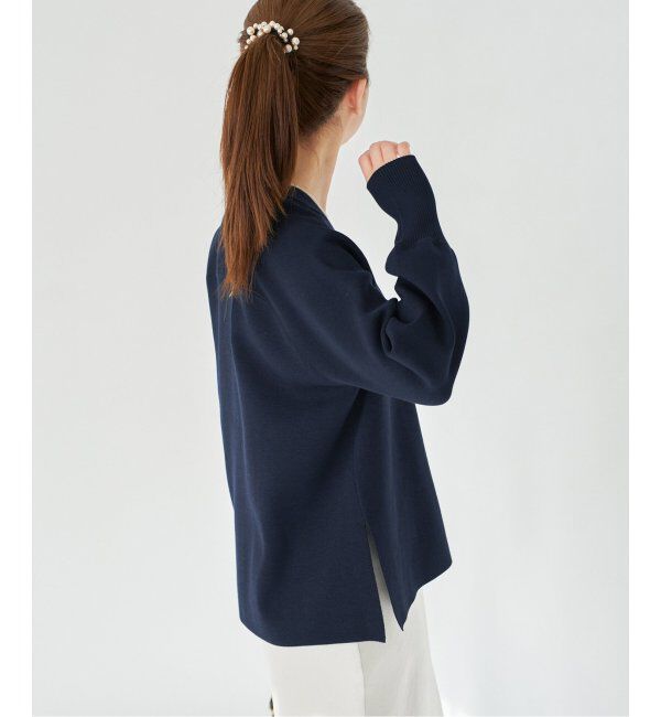 IENA「ファインコットンスムース Vネックカーディガン」|カーディガン|