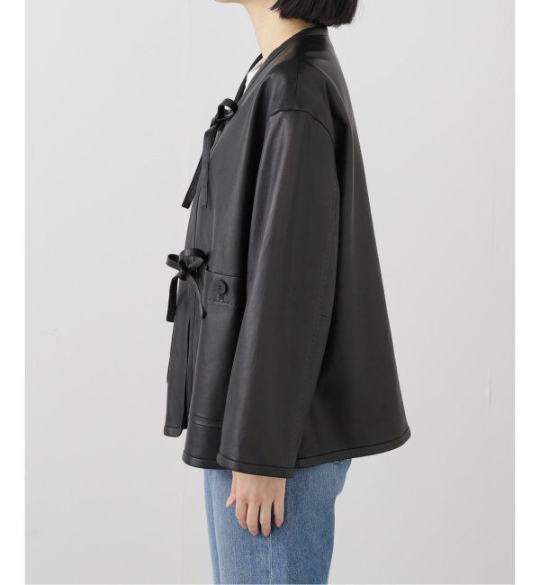 IENA LA BOUCLE「IENA LA BOUCLE レザーストリングブルゾン」|その他|