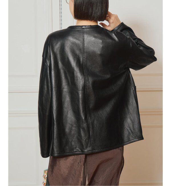 IENA LA BOUCLE「IENA LA BOUCLE レザーストリングブルゾン」|その他|