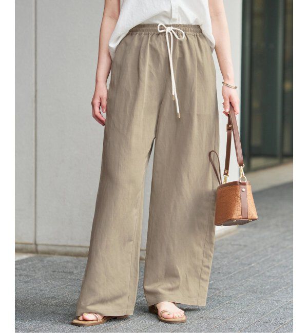 IENA「リネンレーヨンイージーパンツ」|その他|