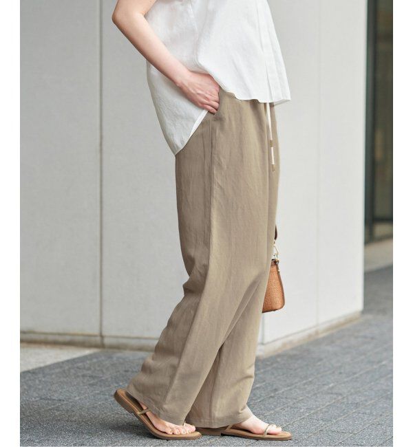 IENA「リネンレーヨンイージーパンツ」|その他|