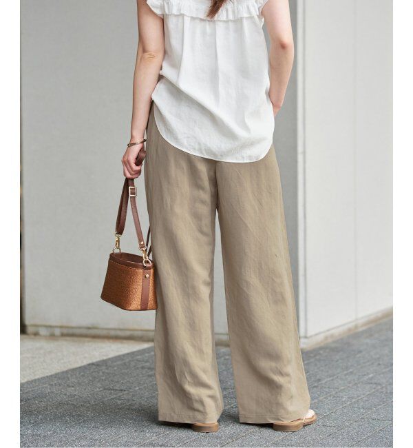 IENA「リネンレーヨンイージーパンツ」|その他|
