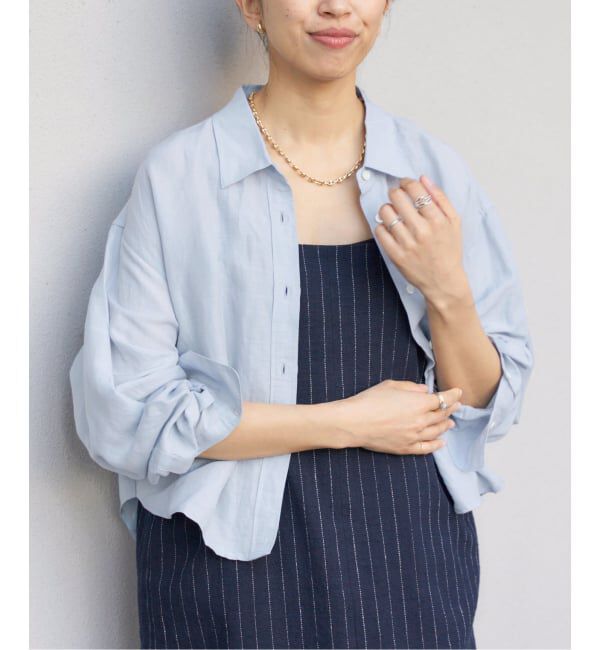 IENA「《追加2》ラミーリヨセルショートシャツ」|シャツ・ブラウス|