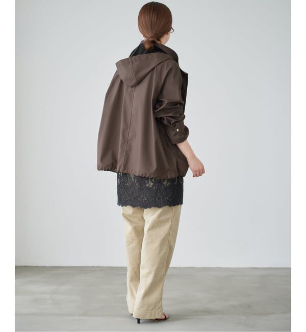 IENA「《一部カラーWEB限定》ボンディングフーデッドブルゾン」|その他|