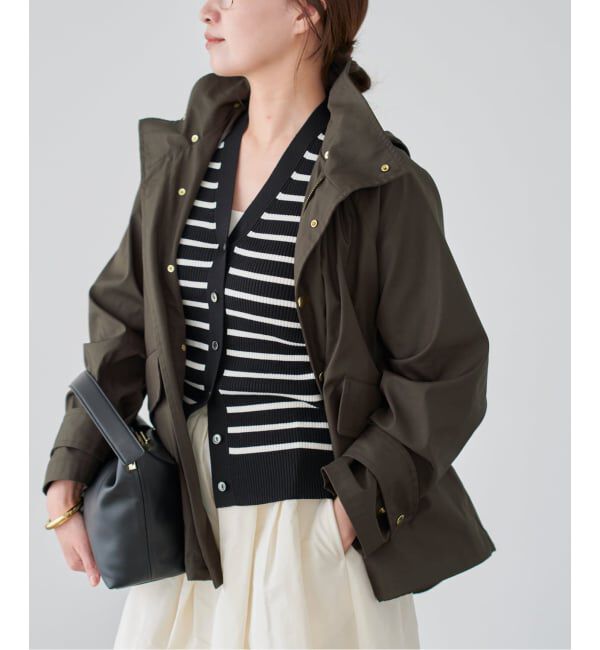 IENA「《一部カラーWEB限定》ボンディングフーデッドブルゾン」|その他|