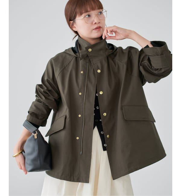 IENA「《一部カラーWEB限定》ボンディングフーデッドブルゾン」|その他|