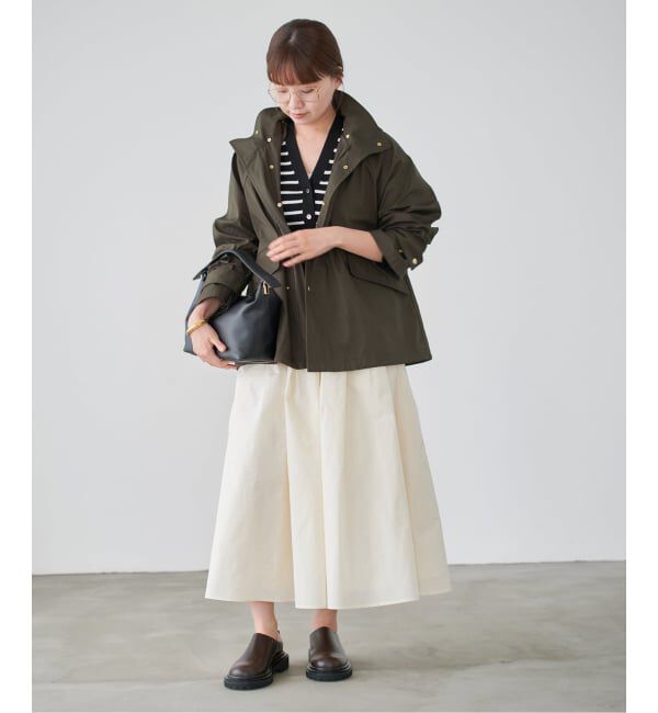 IENA「《一部カラーWEB限定》ボンディングフーデッドブルゾン」|その他|