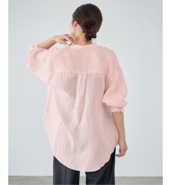 IENA「《追加》ラミーバンドカラーシャツ」|シャツ・ブラウス|