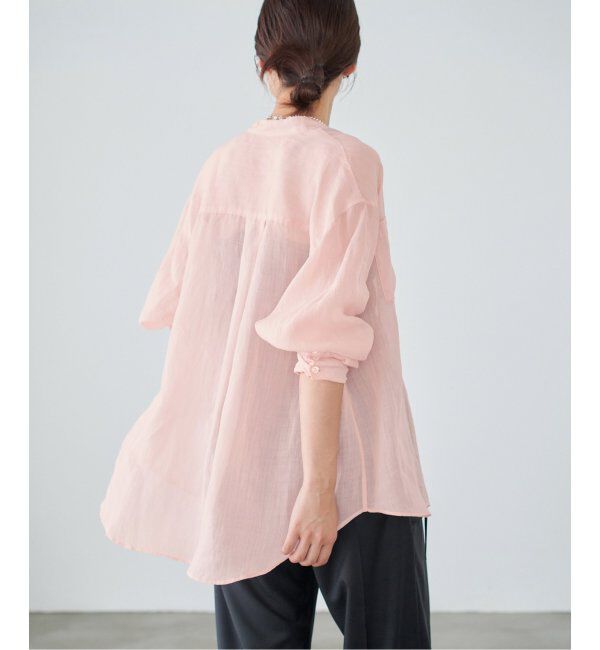 IENA「《追加》ラミーバンドカラーシャツ」|シャツ・ブラウス|