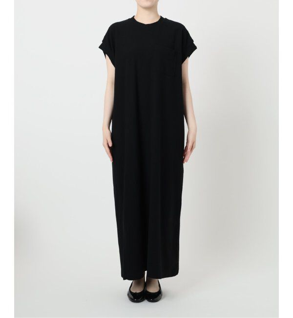IENA「BLACK ポケットTドレス」|ワンピース|