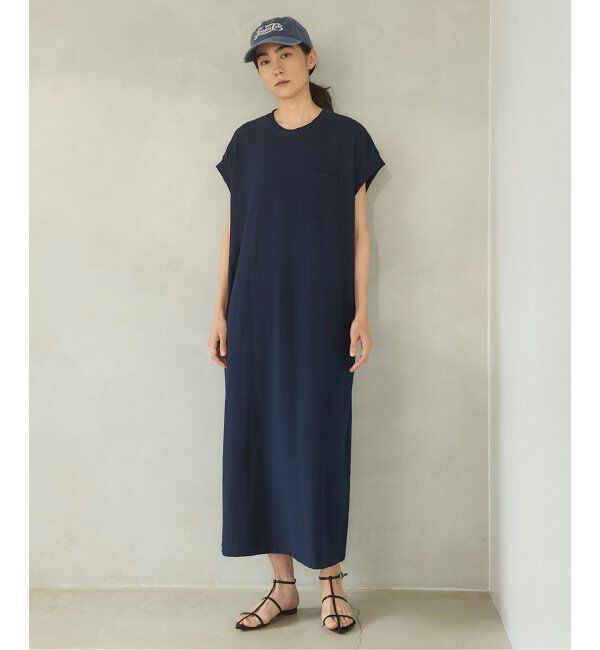 IENA「BLACK ポケットTドレス」|ワンピース|