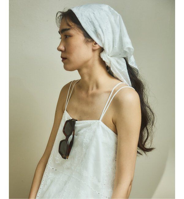 IENA「レーススカーフ」|バンダナ・スカーフ|