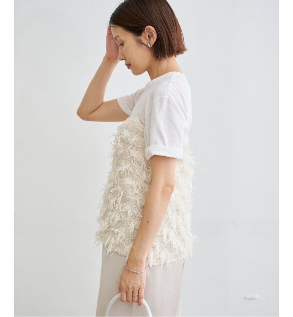 IENA「フリンジラメニット」|ニット・セーター|