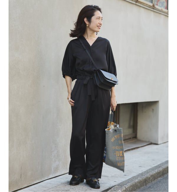 VERMEIL par iena「サテンオールインワン」|オールインワン|