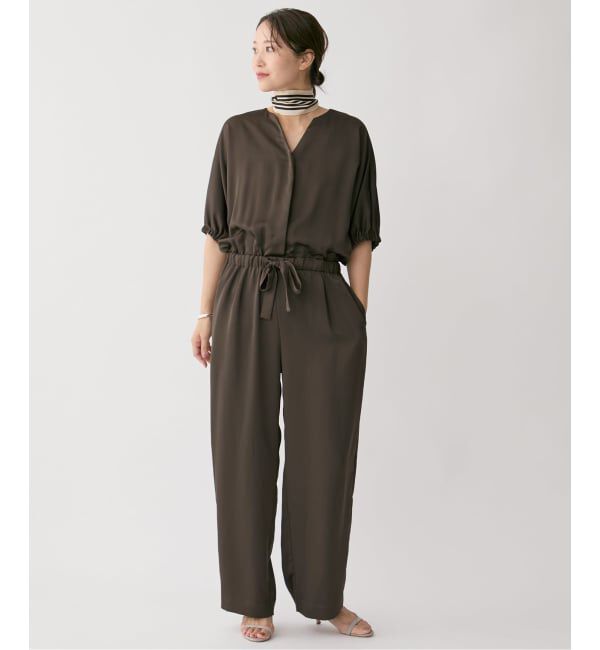 VERMEIL par iena「サテンオールインワン」|オールインワン|