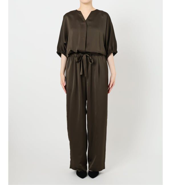 VERMEIL par iena「サテンオールインワン」|オールインワン|