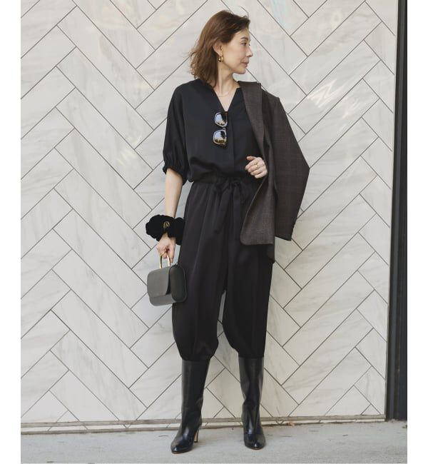 VERMEIL par iena「サテンオールインワン」|オールインワン|