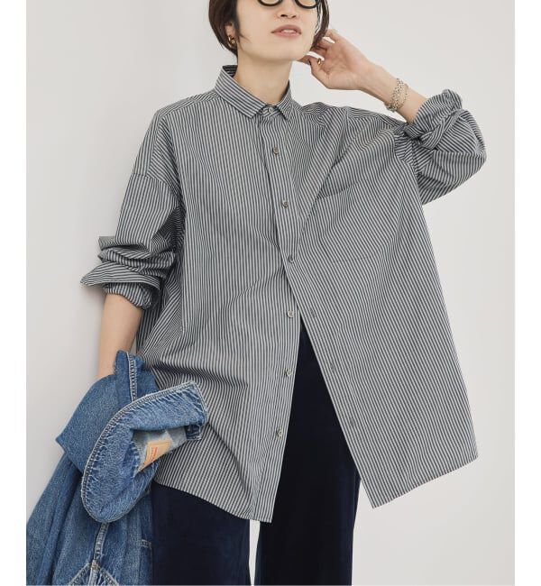 VERMEIL par iena「TICCA ティッカ プレミアムスクエアビッグシャツ別注」|シャツ・ブラウス|ブラック A