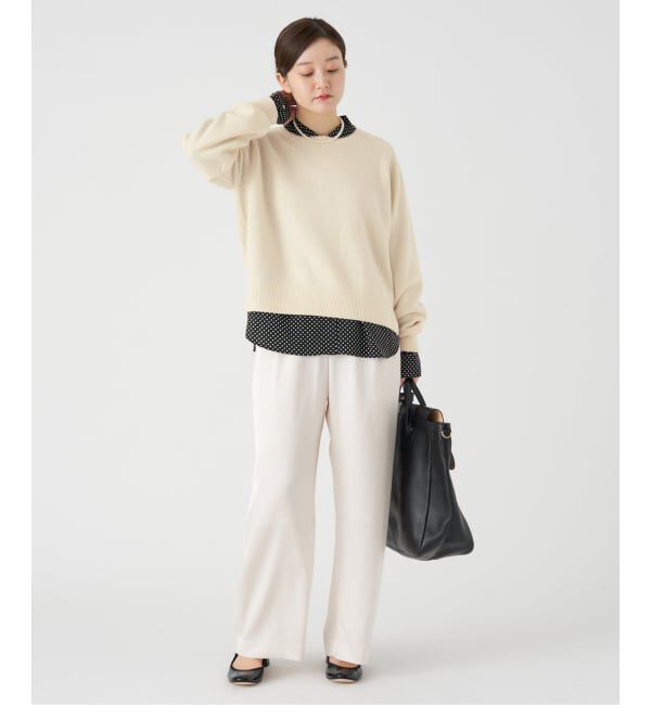 IENA「SUPER180クルーネックプルオーバー」|ニット・セーター|