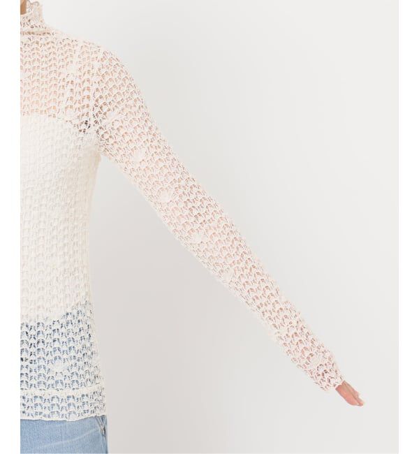 IENA LA BOUCLE「IENA LA BOUCLE antik dantel レースカットソー」|Tシャツ・カットソー|