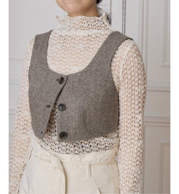 IENA LA BOUCLE「IENA LA BOUCLE antik dantel レースカットソー」|Tシャツ・カットソー|