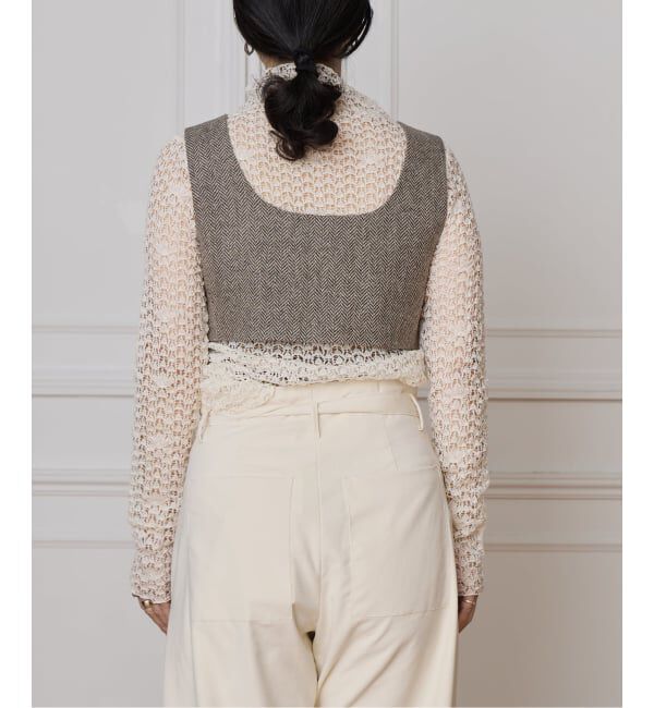 IENA LA BOUCLE「IENA LA BOUCLE antik dantel レースカットソー」|Tシャツ・カットソー|