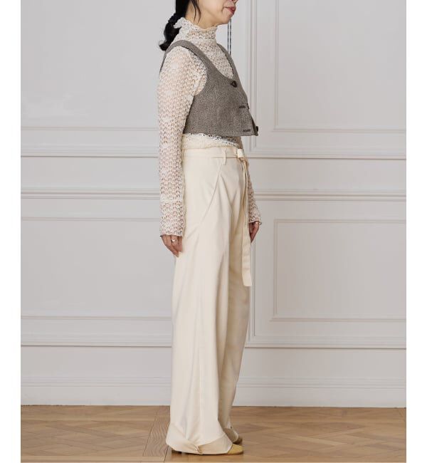 IENA LA BOUCLE「IENA LA BOUCLE antik dantel レースカットソー」|Tシャツ・カットソー|