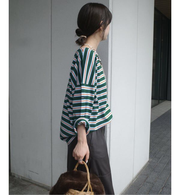 SLOBE IENA「LE MINOR/ルミノア SLOBE別注 マルチボーダー」|Tシャツ・カットソー|