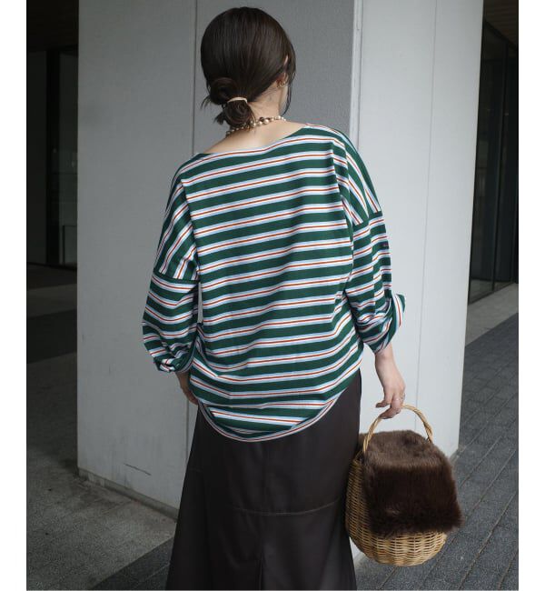 SLOBE IENA「LE MINOR/ルミノア SLOBE別注 マルチボーダー」|Tシャツ・カットソー|