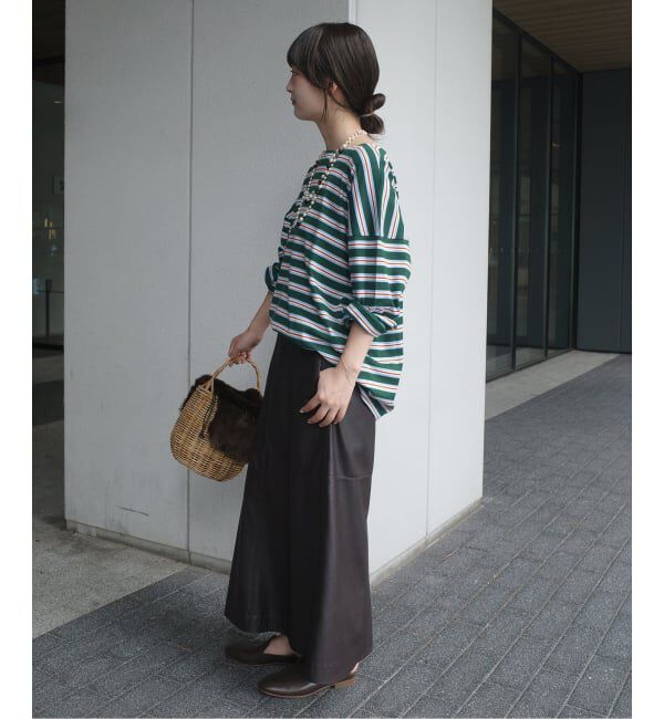 SLOBE IENA「LE MINOR/ルミノア SLOBE別注 マルチボーダー」|Tシャツ・カットソー|