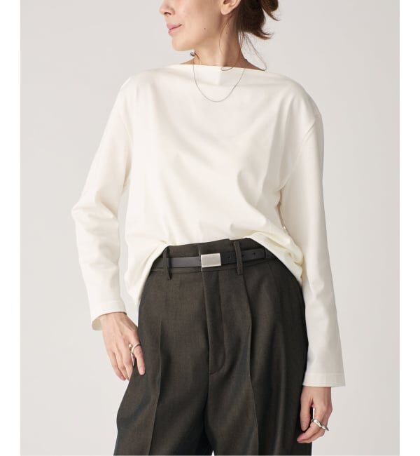 VERMEIL par iena「Paralleled cotton プルオーバー」|Tシャツ・カットソー|ホワイト