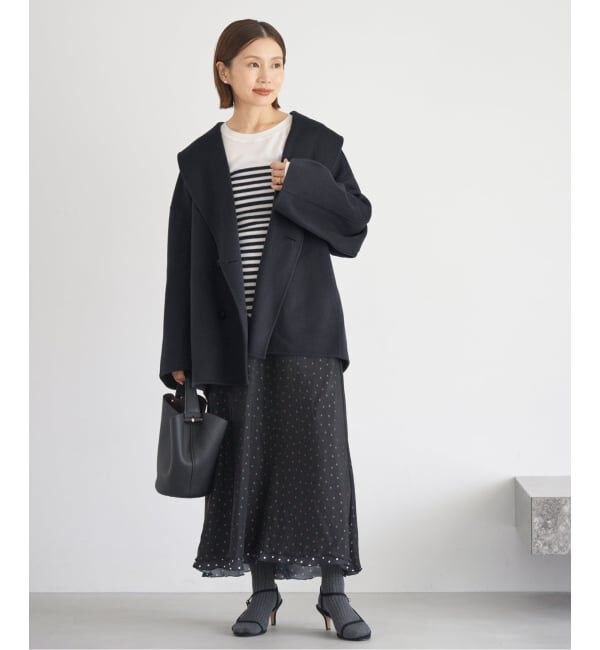 IENA「《追加》Super160 ショールカラーハーフコート」|その他|