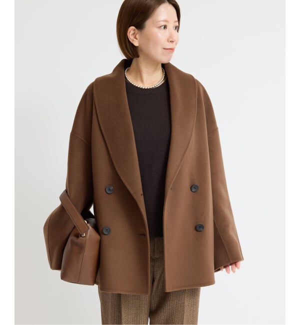 IENA「《追加》Super160 ショールカラーハーフコート」|その他|