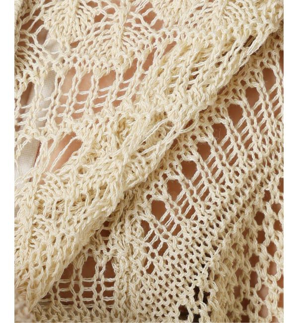 SLOBE IENA「《予約》レーシーニットシャツ」|ニット・セーター|