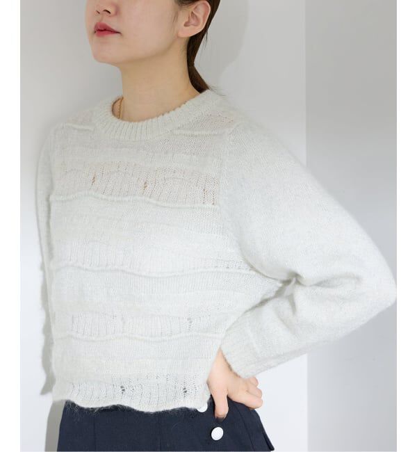 IENA「モヘヤMIXラメニット」|ニット・セーター|