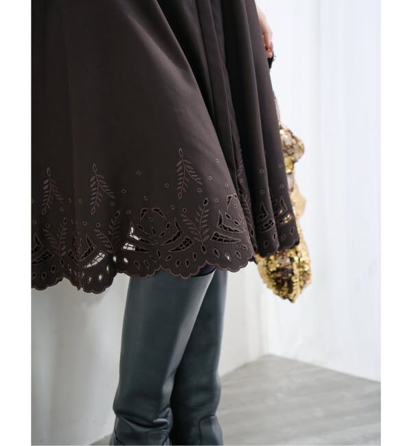 IENA「エンブロイダードティアードレス」|ワンピース|