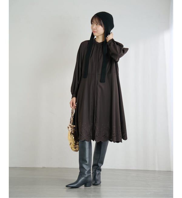 IENA「エンブロイダードティアードレス」|ワンピース|