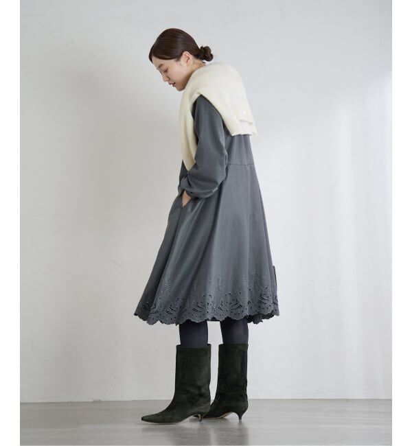 IENA「エンブロイダードティアードレス」|ワンピース|