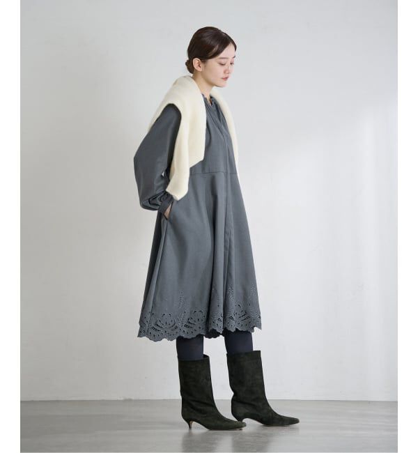 IENA「エンブロイダードティアードレス」|ワンピース|