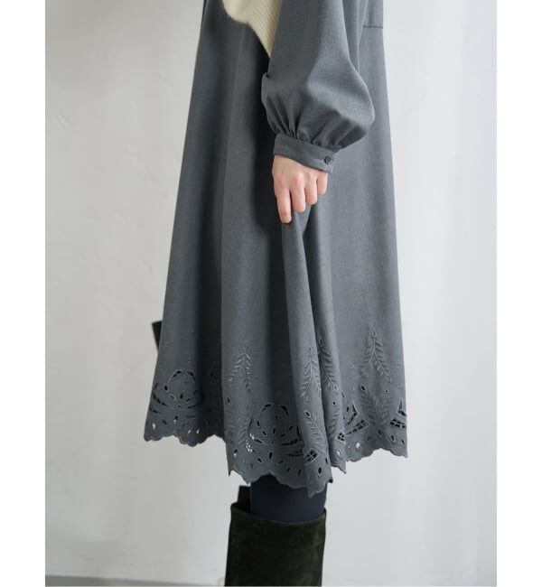 IENA「エンブロイダードティアードレス」|ワンピース|