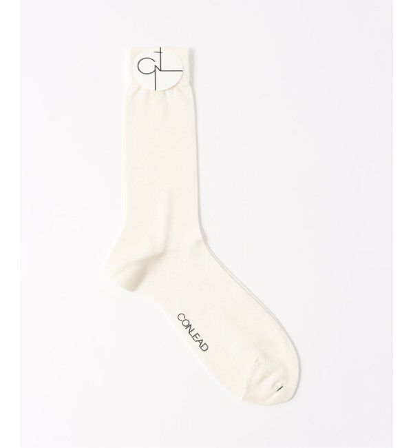EDIFICE「【CONLEAD / コンリード】Silk Solid Socks」|ソックス|ホワイト