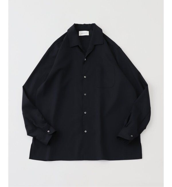 EDIFICE「MARKAWARE(マーカウェア) 別注 ITALIAN OPEN COLLAR シャツ」|シャツ・ブラウス|ブラック
