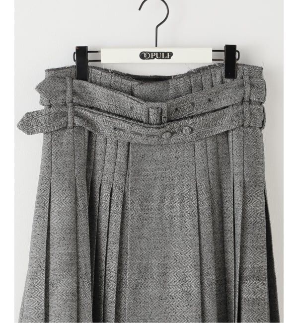 PULP「【Geek Office / ギークオフィス】OPEN YY Woven DOUBLE BELTED MAXI SKIRT」|スカート|